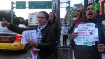 Con velas y bajo la lluvia Ecuador reclama paz para los palestinos