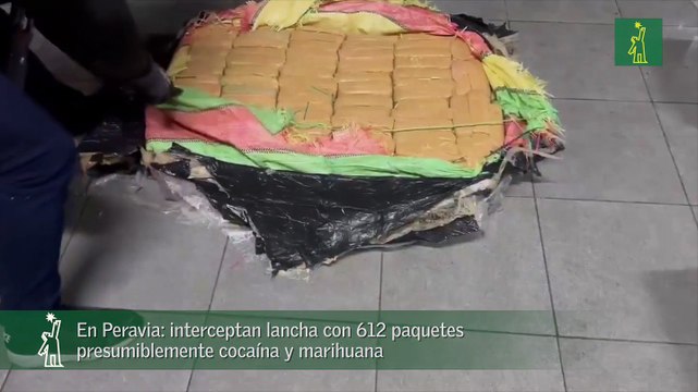 En Peravia: interceptan lancha con 612 paquetes presumiblemente cocaína y marihuana