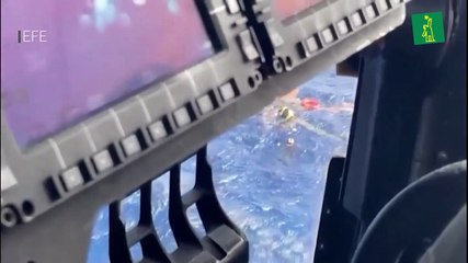 Rescate de 6 personas de una embarcación naufragada en aguas dominicanas