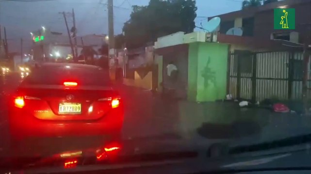 Lluvias inundan calles y avenidas del Gran Santo Domingo