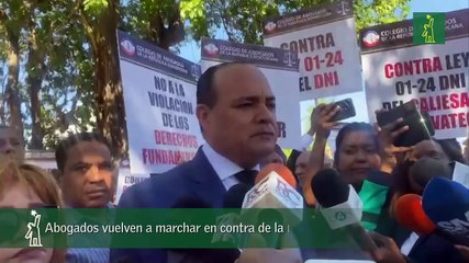 Abogados vuelven a marchar en contra de la ley del DNI