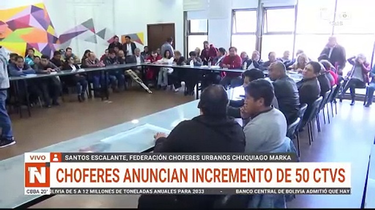 LPZ: CHOFERES DEFINIRÁN MEDIDAS DE PRESIÓN