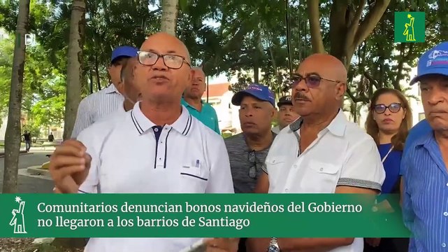 Comunitarios denuncian bonos navideños del Gobierno no llegaron a los barrios de Santiago