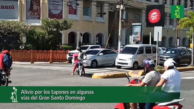 Alivio Por Los Tapones En Algunas Vías Del Gran Santo Domingo