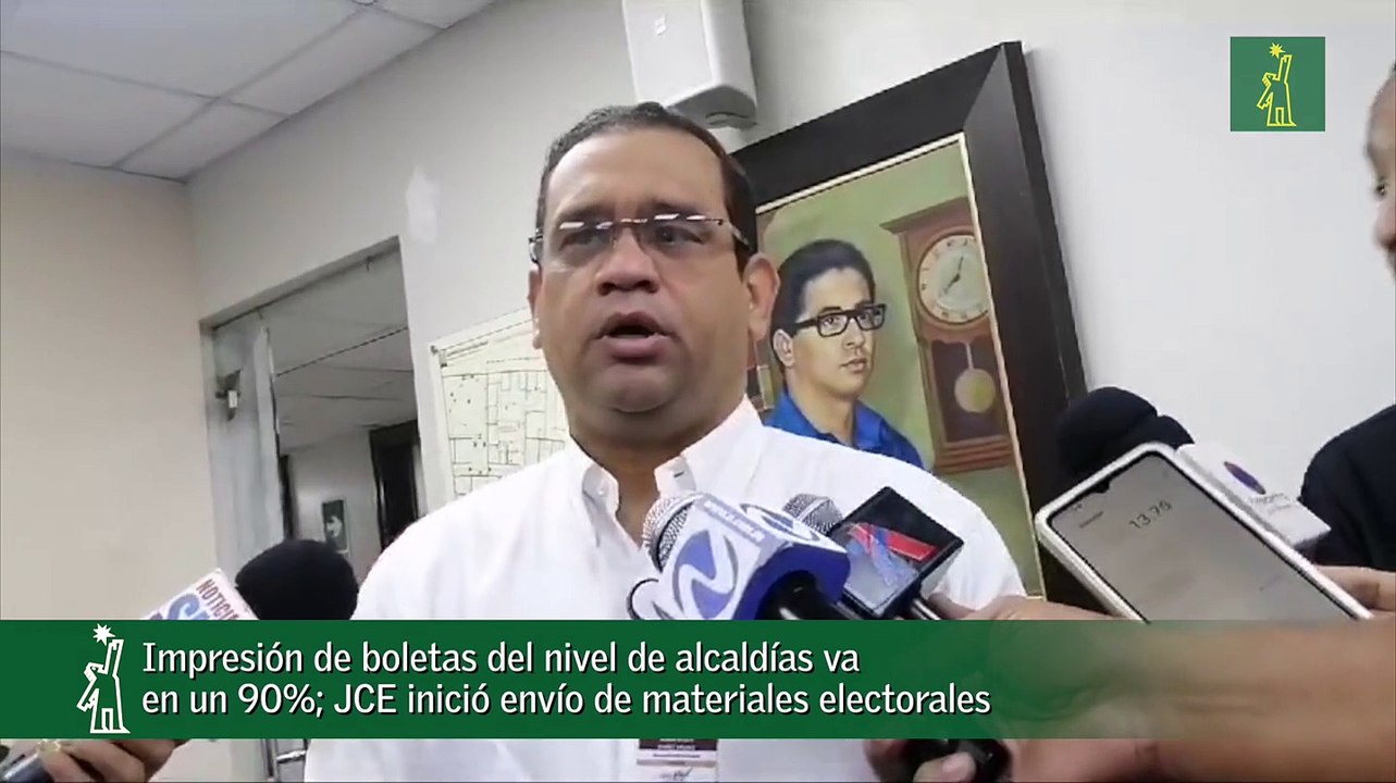 Impresión de boletas del nivel de alcaldías va en un 90%; JCE inició envío de materiales electorales