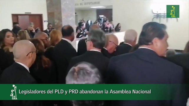 Legisladores Del Pld Y Prd Abandonan La Asamblea Nacional
