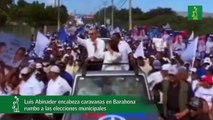 Luis Abinader encabeza caravanas en Barahona rumbo a las elecciones municipales