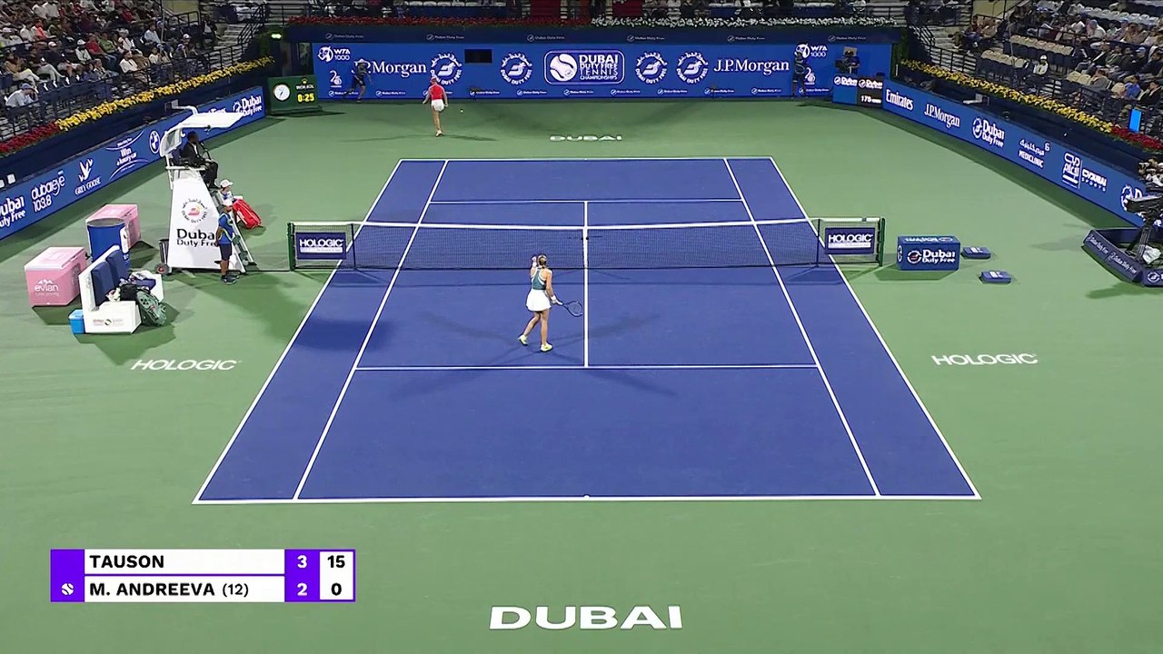 Andreeva beats Tauson to become youngest WTA 1000 champion