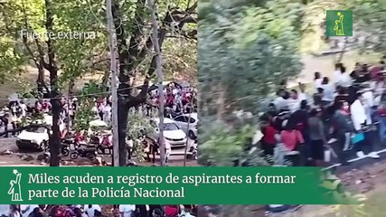 Miles acuden a registro de aspirantes a formar parte de la Policía Nacional