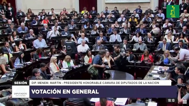 La 'ley ómnibus' es aprobada en general en el Congreso de Argentina