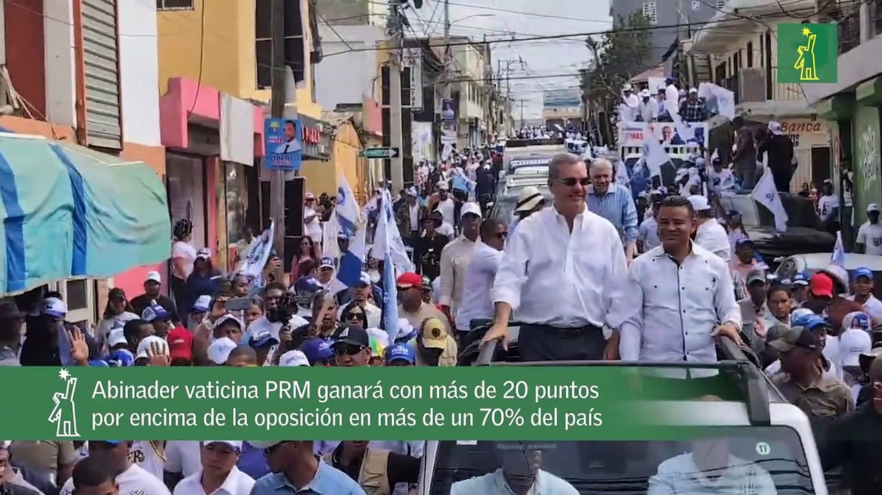 Abinader vaticina PRM ganará con más de 20 puntos por encima de la oposición en más de un 70% del país