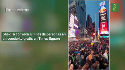 Shakira convoca a miles de personas en un concierto gratis en Times Square