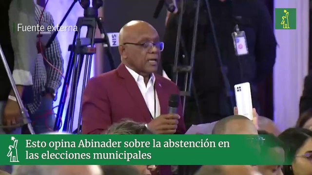 Esto opina Abinader sobre la abstención en las elecciones municipales