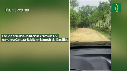 Escuela denuncia condiciones precarias de carretera Cantera-Bobita en la provincia Espaillat