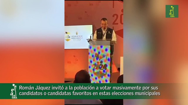 Román Jáquez invitó a la población a votar masivamente por sus candidatos o candidatas favoritos en estas elecciones municipales