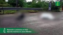 Represión a protestas en Haití deja dos muertos en Juana Méndez