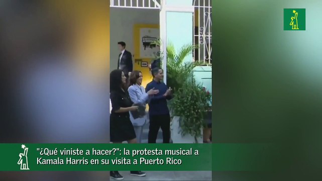 ¿Qué viniste a hacer? : la protesta musical a Kamala Harris en su visita a Puerto Rico
