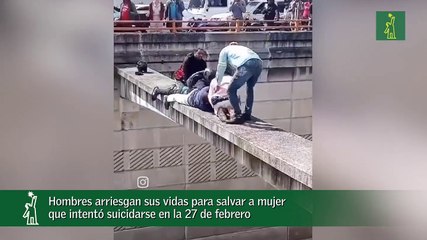 Hombres Arriesgan Sus Vidas Para Salvar A Mujer Que Intentó Suicidarse En La 27 De Febrero