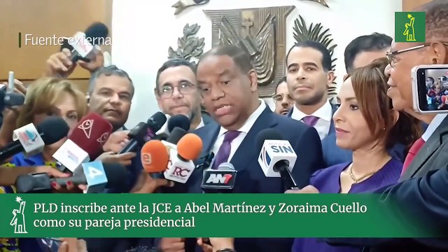Pld Inscribe Ante La Jce A Abel Martínez Y Zoraima Cuello Como Su Pareja Presidencial