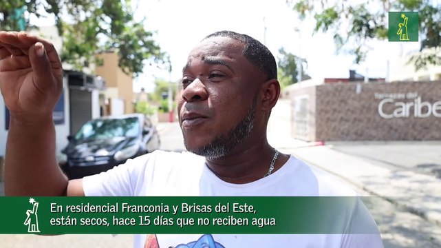 En residencial Franconia y Brisas del Este, están secos, hace 15 días que no reciben agua