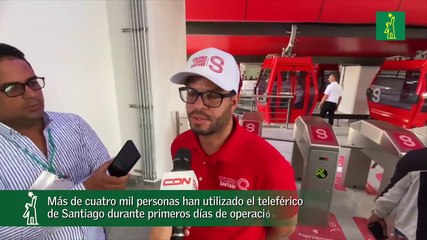 Más de cuatro mil personas han utilizado el teleférico de Santiago durante primeros días de operación