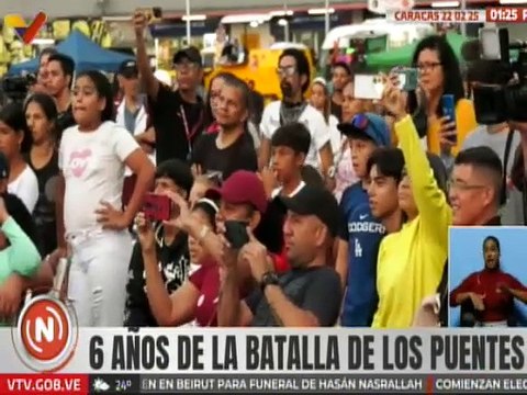 Pueblo caraqueño conmemora 6 años de la Batalla de los Puentes