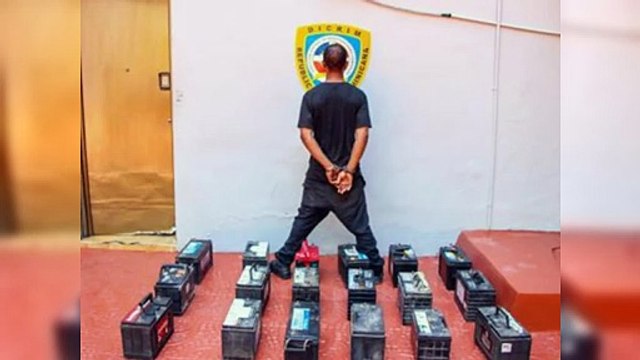 Policía desmantela banda robaba baterías a vehículos pesados