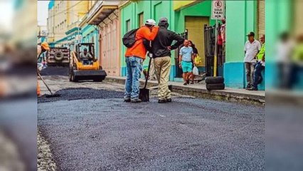 Ponen en marcha plan de asfaltado en Santiago