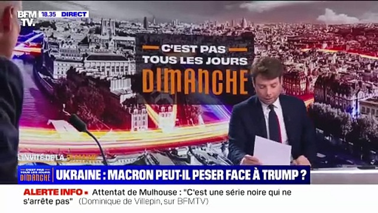 Négociations de paix en Ukraine: "C'est une bataille qui se joue, pour notre souveraineté, notre sécurité et notre indépendance", affirme Dominique de Villepin