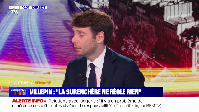 Arrestation de Boualem Sansal en Algérie: C'est une détention injustifiée, que je condamne , déclare Dominique de Villepin