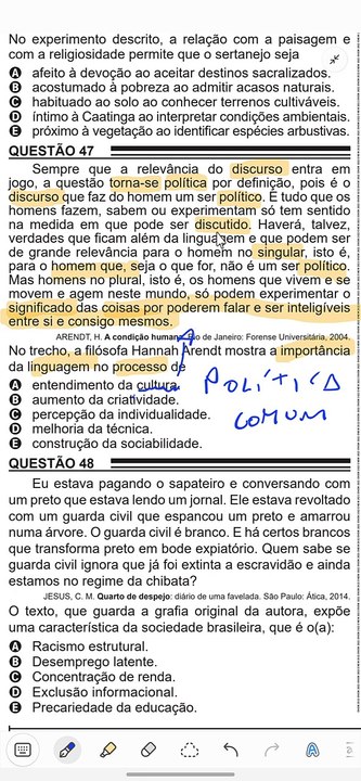 ENEM 2022 - Questão 47 - Ciências Humanas - Caderno Azul