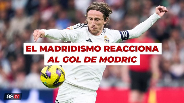 La reacción del madridismo al gol de Modric