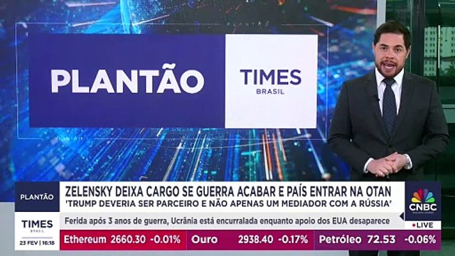 Zelensky deixa cargo se guerra acabar e Ucrânia entrar na Otan | PLANTÃO TIMES BRASIL
