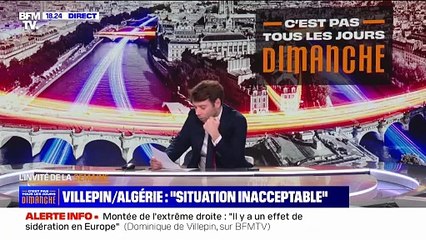 Relations France-Algérie: "La surenchère du durcissement ne réglera rien", affirme Dominique de Villepin