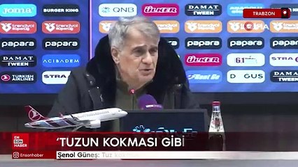 Şenol Güneş: Tuz kokmuştur