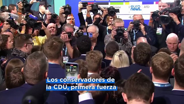 Los sondeos a pie de urna sitúan a la CDU de Merz en primer lugar, seguida de AfD y el SPD
