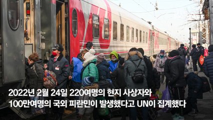 '쾅' 순간 아들 손잡고 9층 뛰었다…"미친 세상" 엄마의 생존 전쟁 [우크라전 3년-난민 인터뷰]