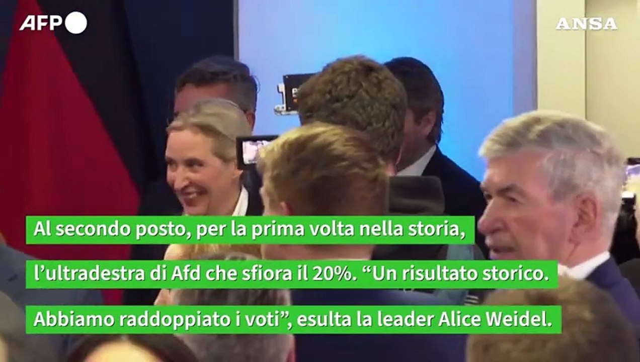 In Germania vince la coalizione Cdu/Csu, boom di Afd che arriva seconda