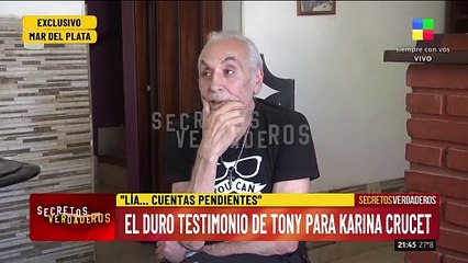 EXCLUSIVO: EL DURO TESTIMONIO DE TONY SALATINO PARA KARINA CRUCET