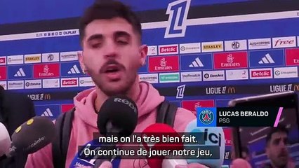 PSG - Beraldo : "Jamais facile de gagner à Lyon"