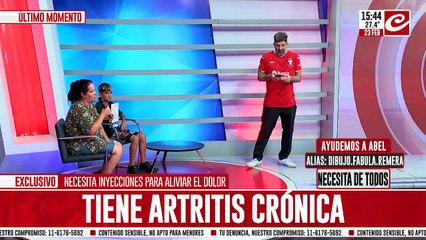 Tiene artritis crónica, cada inyección le cuesta 4 millones y la gente de Crónica lo ayudó