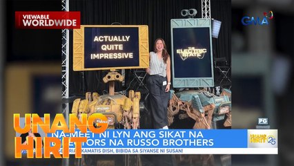 Lyn Ching, na-meet ang Russo Brothers! | Unang Hirit