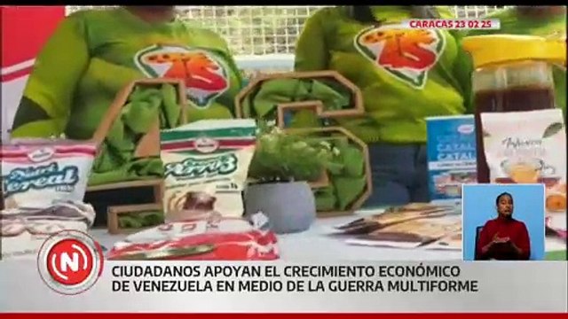 Caraqueños apoyan el crecimiento económico que vive Venezuela