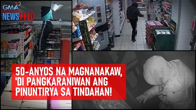 50-anyos na magnanakaw, 'di pangkaraniwan ang pinuntirya sa tindahan! | GMA Integrated Newsfeed