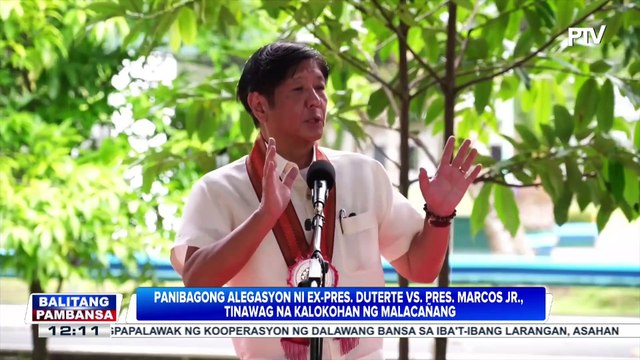 Panibagong alegasyon ni dating Pres. Duterte vs. PBBM, tinawag na kalokohan ng Malacañang