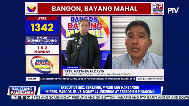 ES Bersamin, pinuri ang hakbangin ni PBBM vs. money laundering at terrorism financing