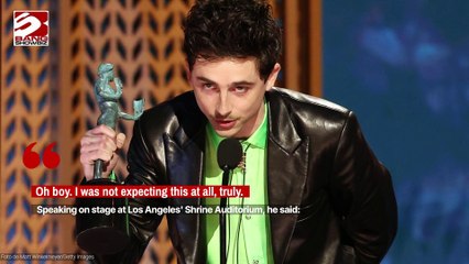 SAG Awards: Timothee Chalamet named Outstanding Male Actor