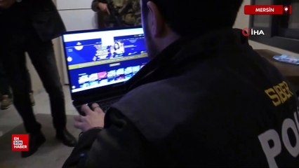 Mersin'de yasadışı bahis operasyonu