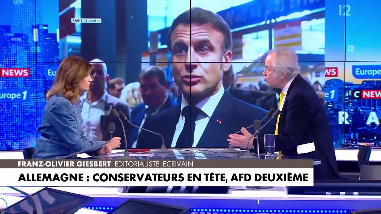 Emmanuel Macron aux États-Unis pour parler de l'Ukraine : «On vit un moment historique», estime Franz-Olivier Giesbert
