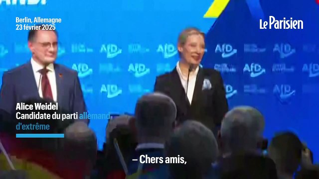 Législatives en Allemagne : la cheffe de file d'extrême droite Alice Weidel salue un « résultat historique »